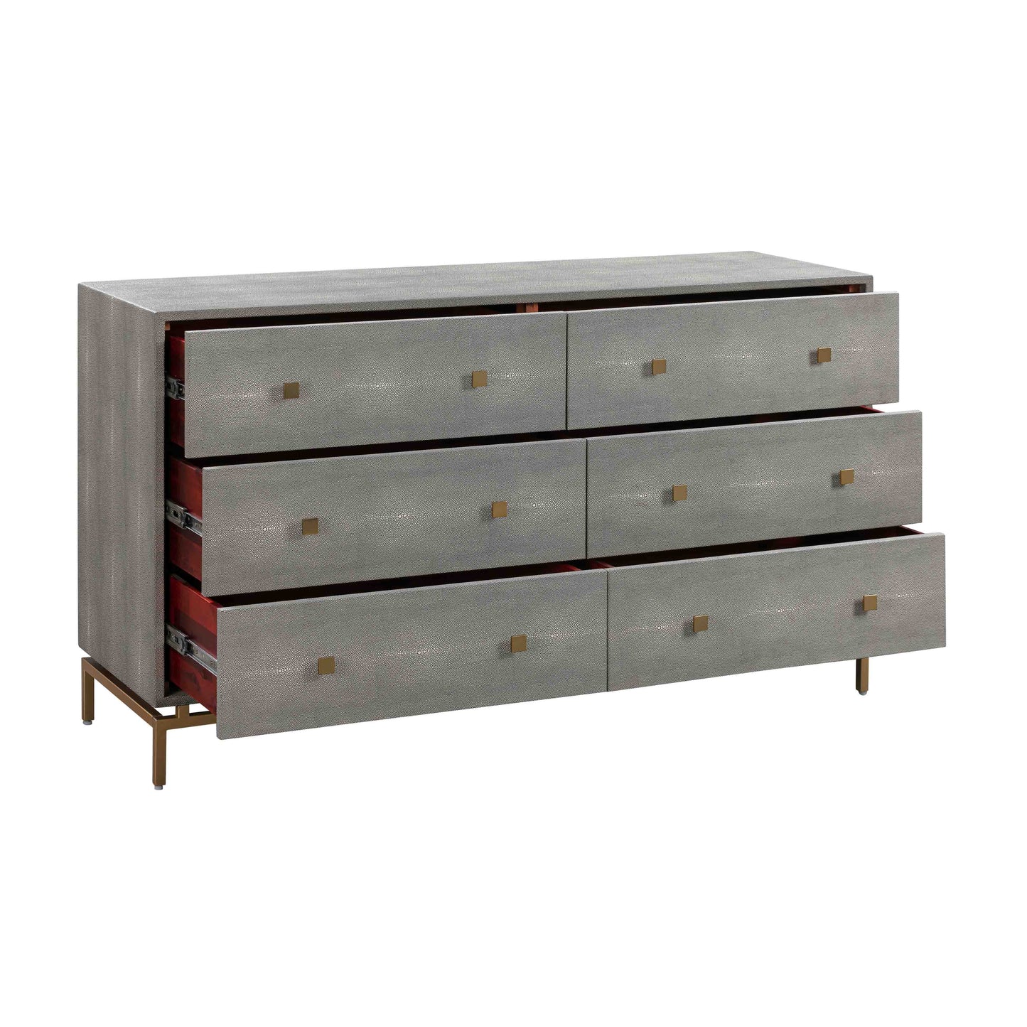 niel shagreen 6 drawer dresser