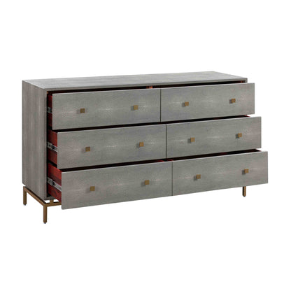 Niel Shagreen 6 Drawer Dresser