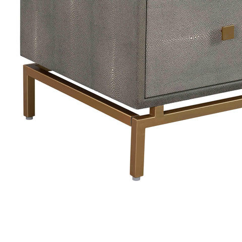 Arielle Rivoli 57" Faux Shagreen 6-Drawer Dresser - image 8