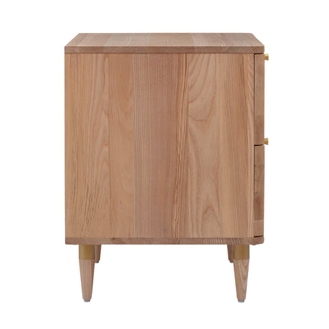 Rosalie Castaigne 19" Natural Ash and Cane 2-Drawer Nightstand - image 5