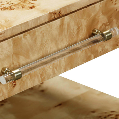 Valentina Capri 26" Burl 2-Drawer Nightstand - image 4