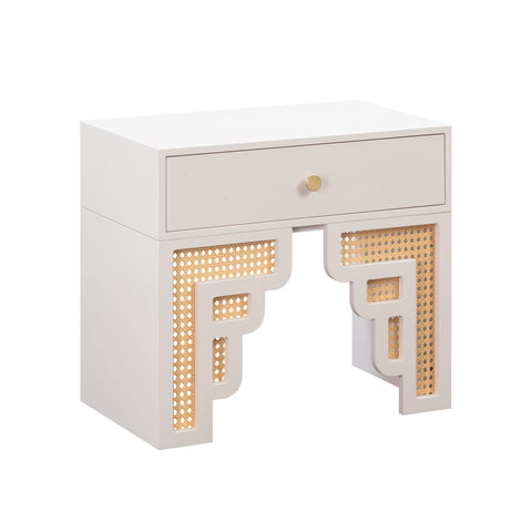 Arielle Valois 26" Rattan Nightstand With Drawer - image 1
