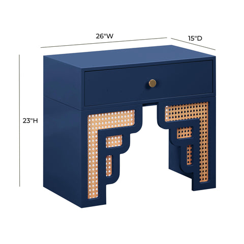 Arielle Valois 26" Rattan Nightstand With Drawer - image 6