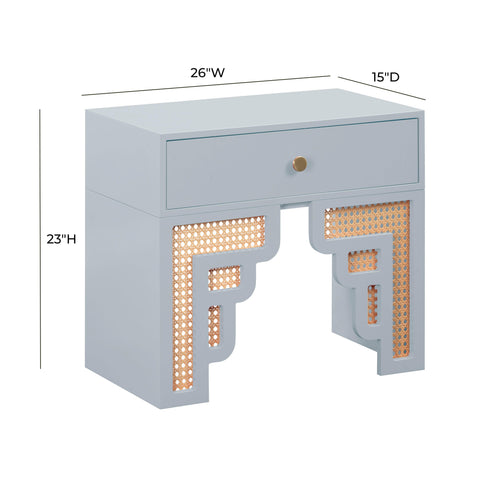Arielle Valois 26" Rattan Nightstand With Drawer - image 5