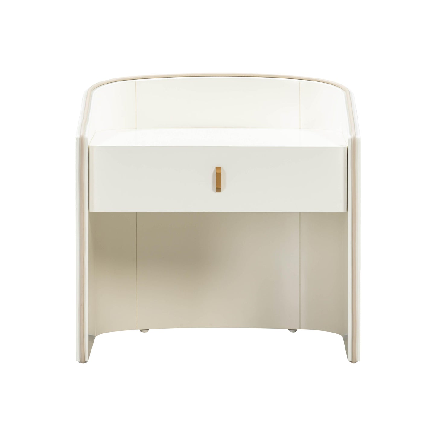 amara cream lacquer nightstand