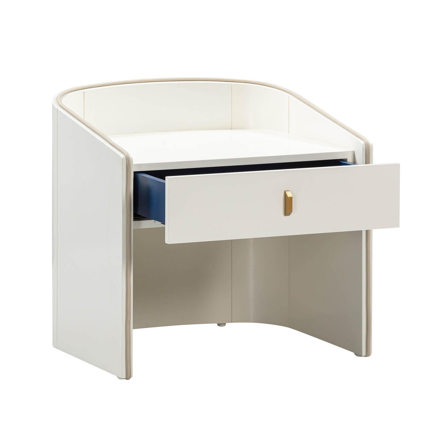 amara cream lacquer nightstand