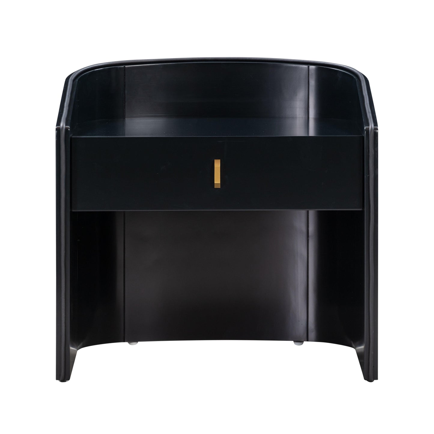 amara black lacquer nightstand