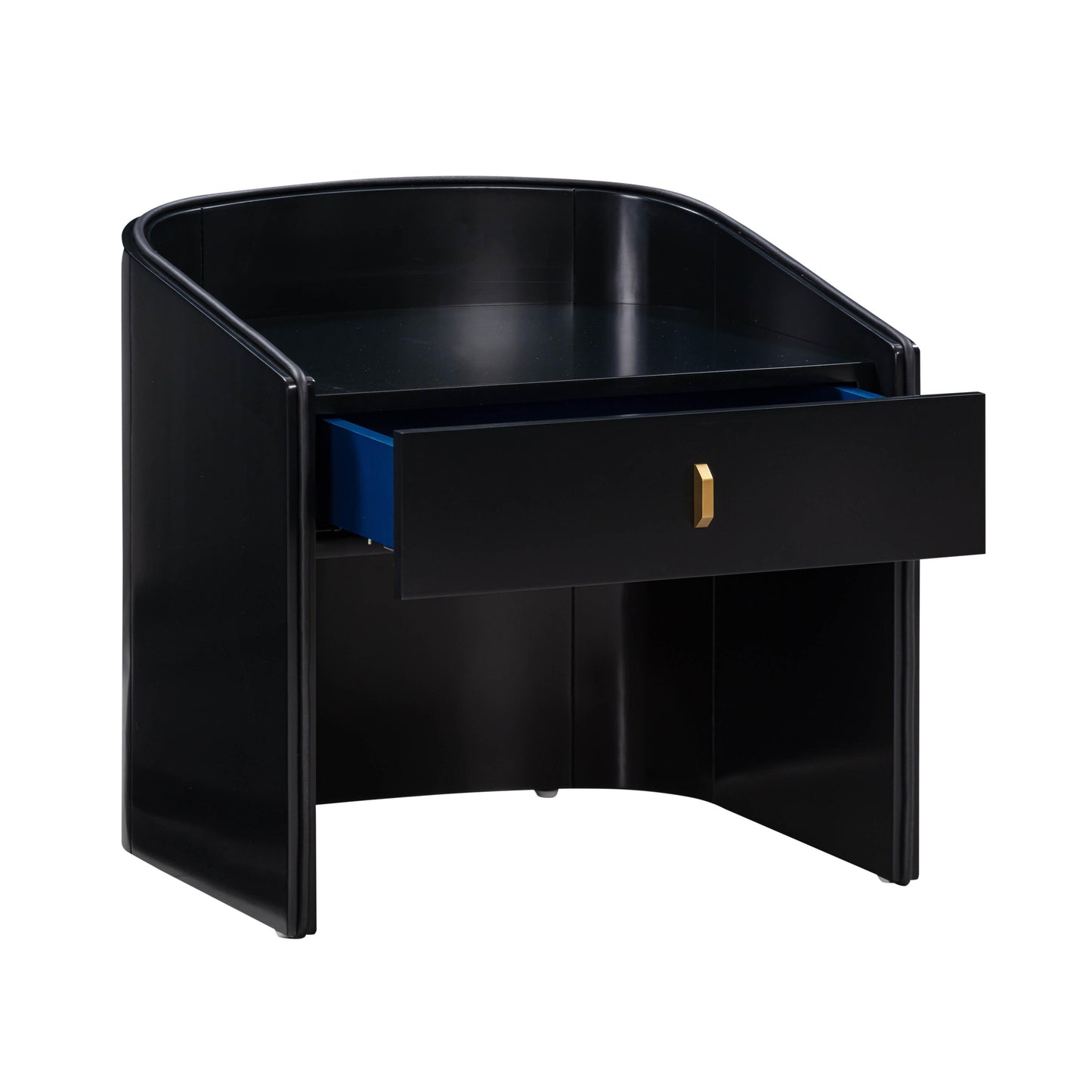 amara black lacquer nightstand