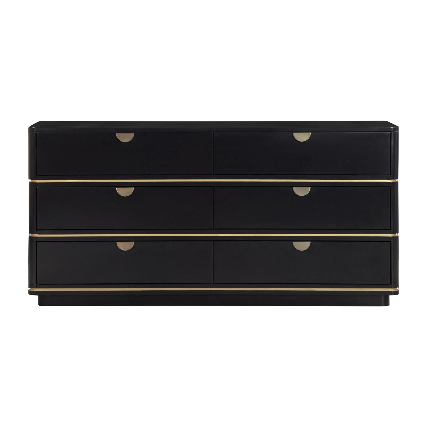 lucy black 6 drawer dresser