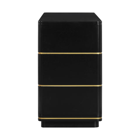 Lucy Black 6 Drawer Dresser