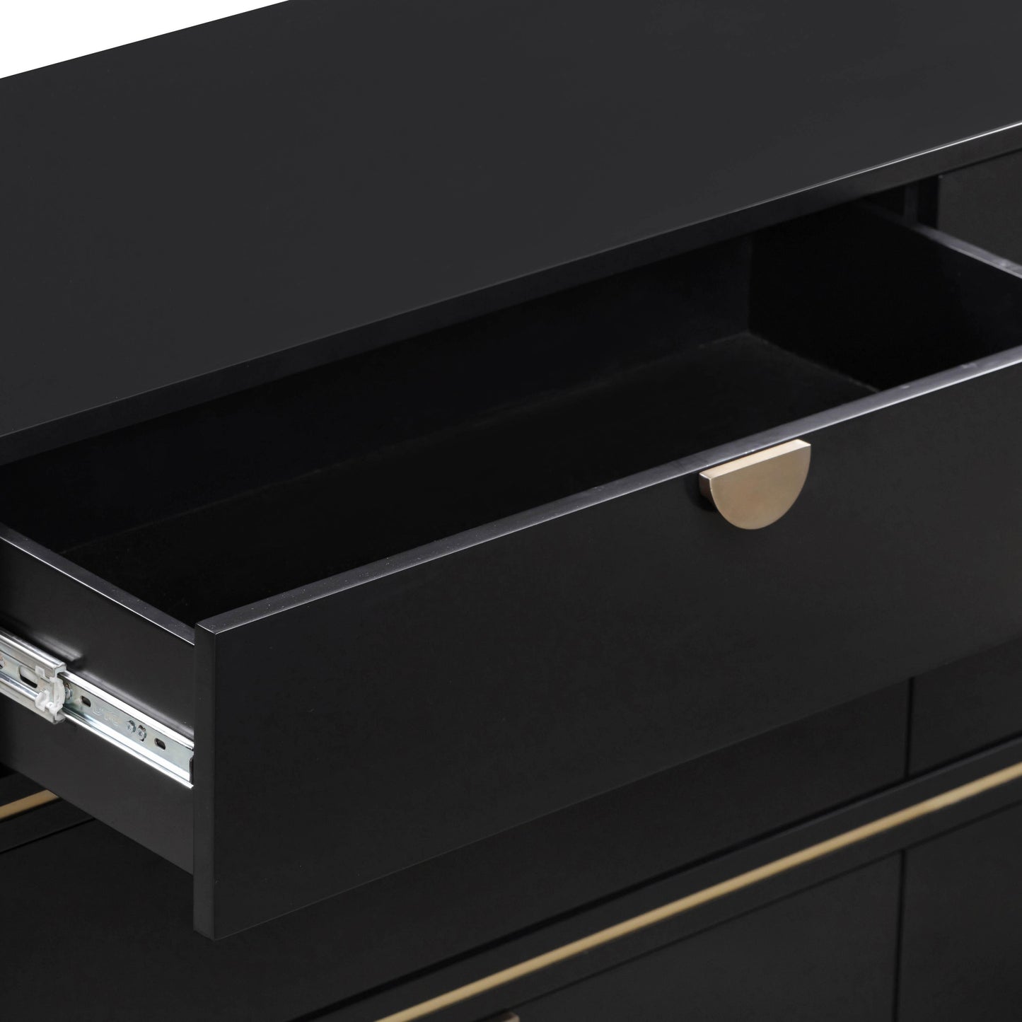 lucy black 6 drawer dresser