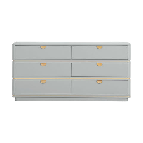 Lucy Grey 6 Drawer Dresser