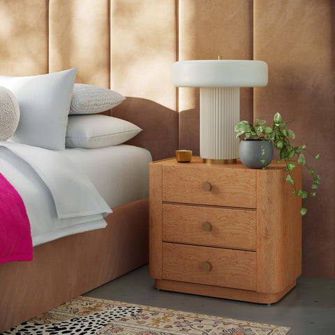 Lillian Natural Birdseye Maple Nightstand