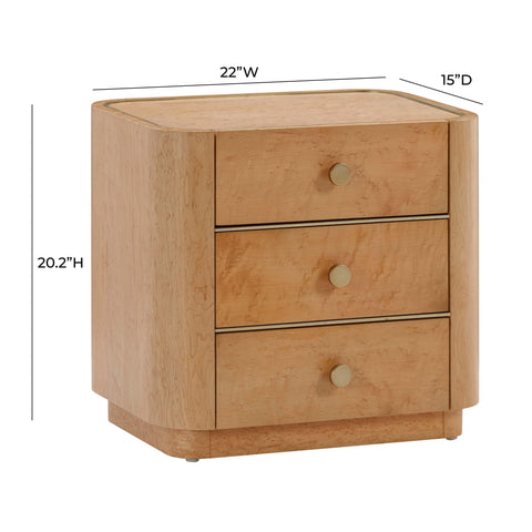 Lillian Natural Birdseye Maple Nightstand