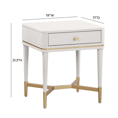 Lucy Cream Nightstand