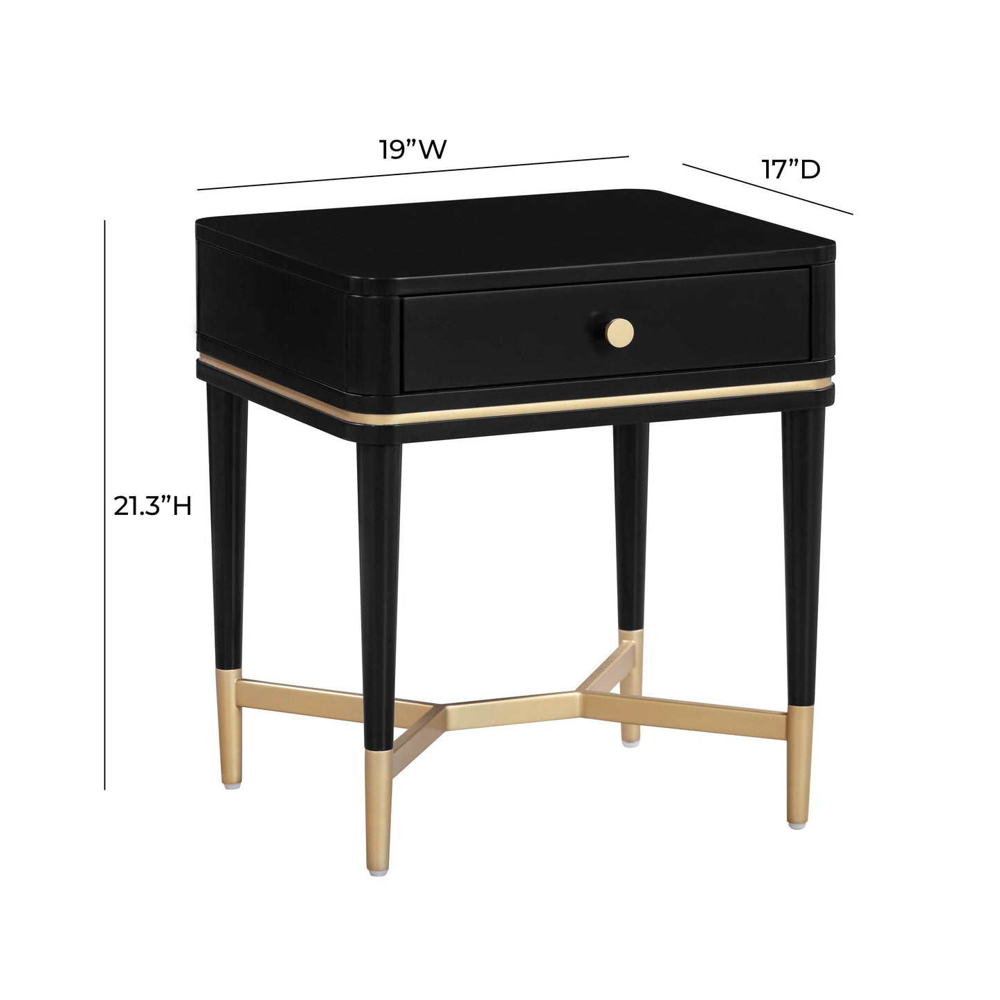 lucy black nightstand