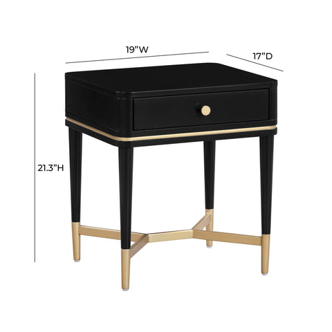 Lucy Black Nightstand