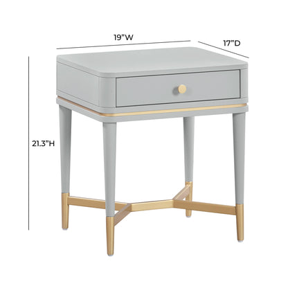 Lucy Grey Nightstand