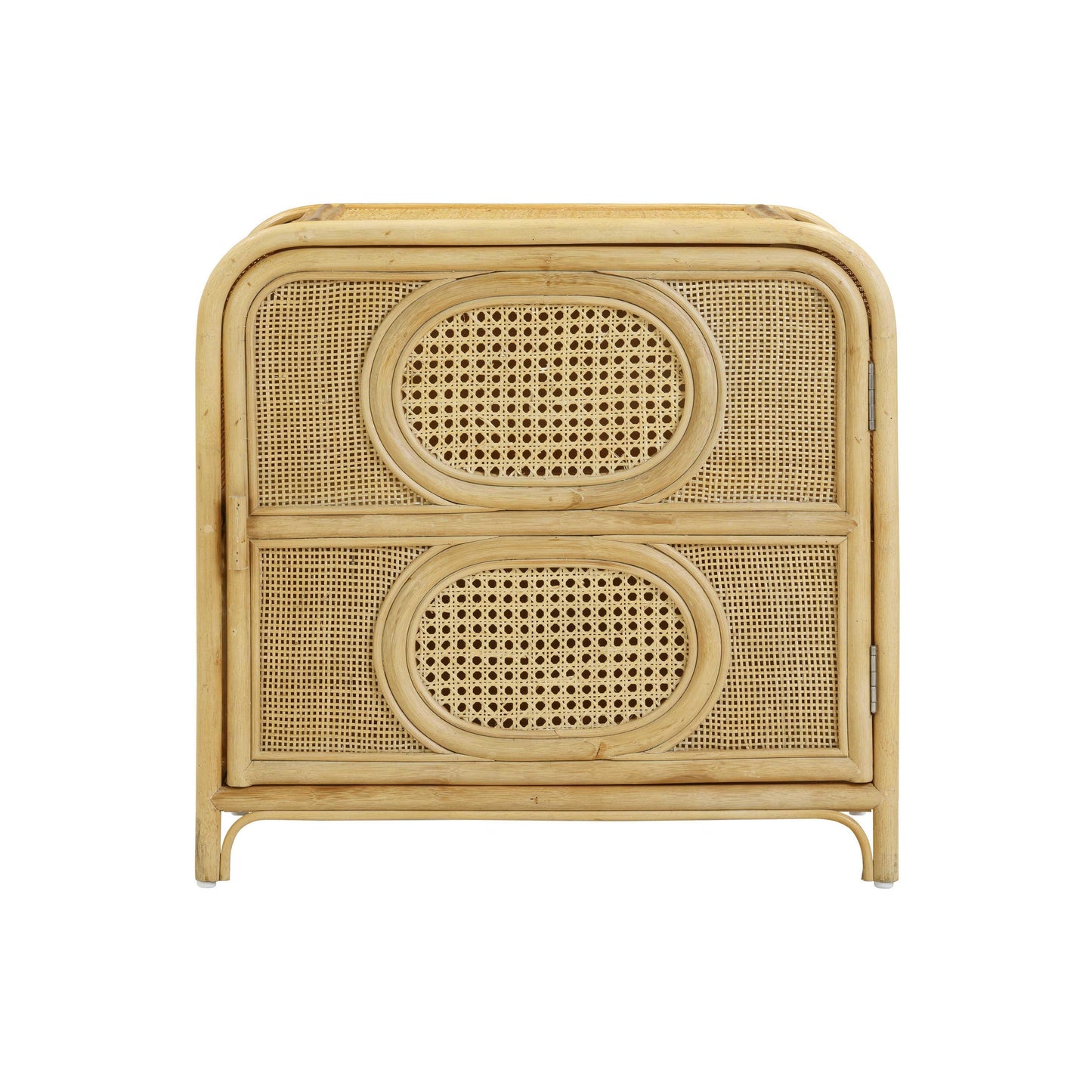 leaf natural rattan nightstand