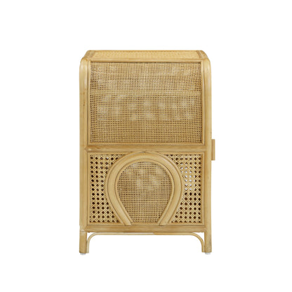 Leaf Natural Rattan Nightstand