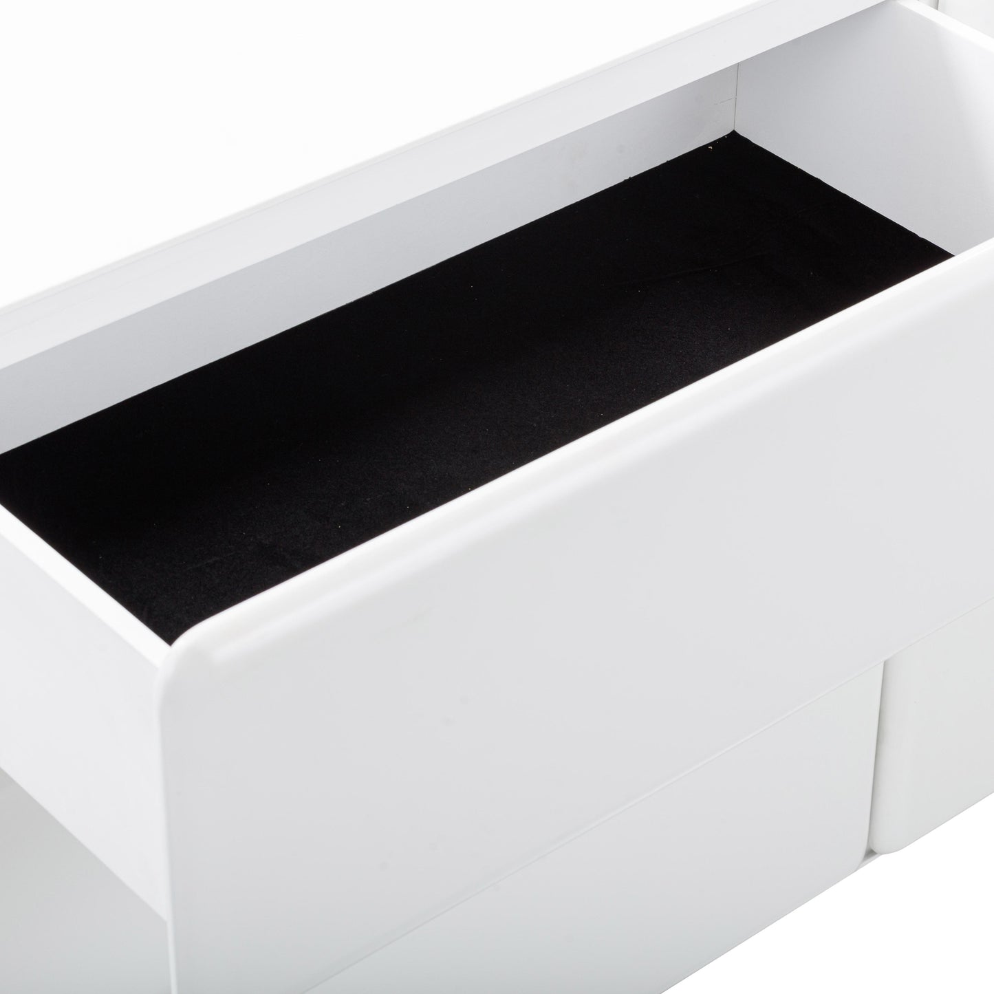 evora white 6-drawer dresser