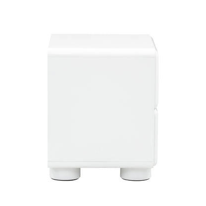 Evora White Nightstand