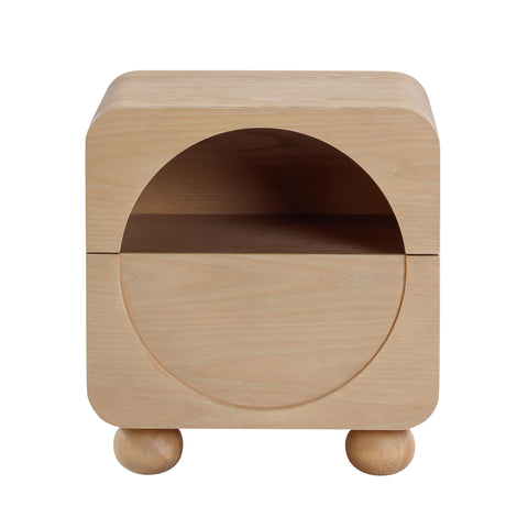 Valentina Orleans 20" Natural Ash Nightstand With Drawer - image 3