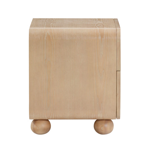 Valentina Orleans 20" Natural Ash Nightstand With Drawer - image 5