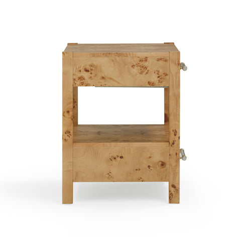 Valentina Capri 26" Burl 2-Drawer Nightstand - image 5