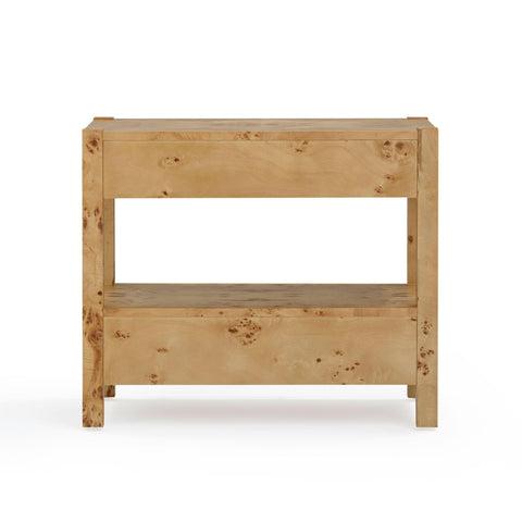 Valentina Capri 26" Burl 2-Drawer Nightstand - image 6