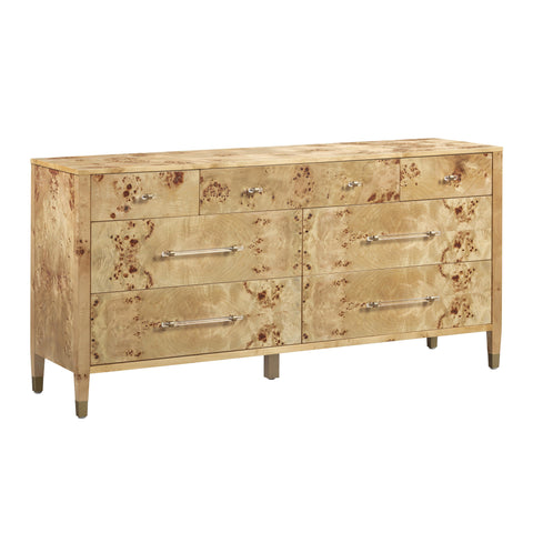 Valentina Capri 62" Burl 7-Drawer Dresser - image 3