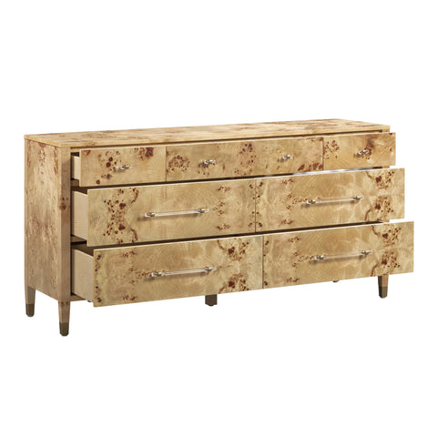 Valentina Capri 62" Burl 7-Drawer Dresser - image 4