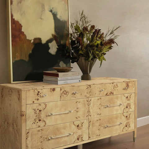 Valentina Capri 62" Burl 7-Drawer Dresser - image 2