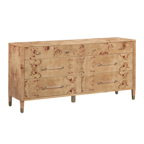 Valentina Capri 62" Burl 7-Drawer Dresser - image 3