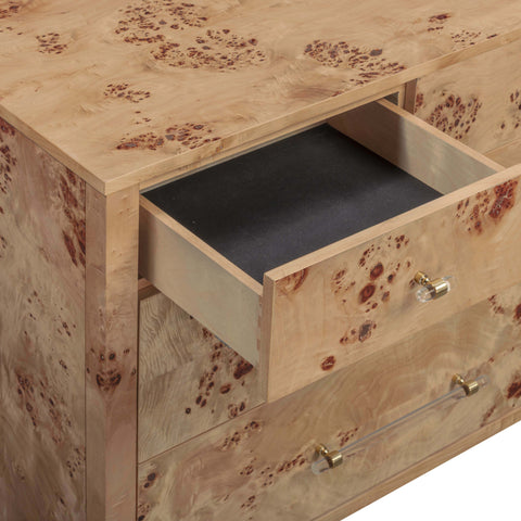 Valentina Capri 62" Burl 7-Drawer Dresser - image 7