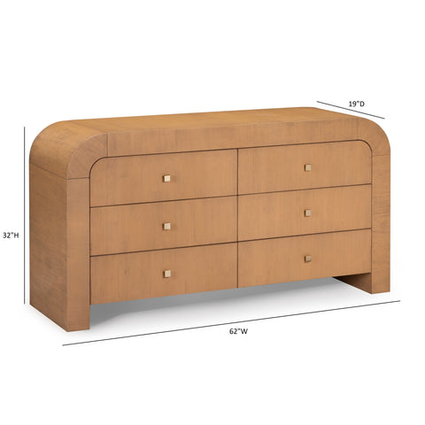 Camille Lucerne 62" Arched 6-Drawer Dresser - image 8