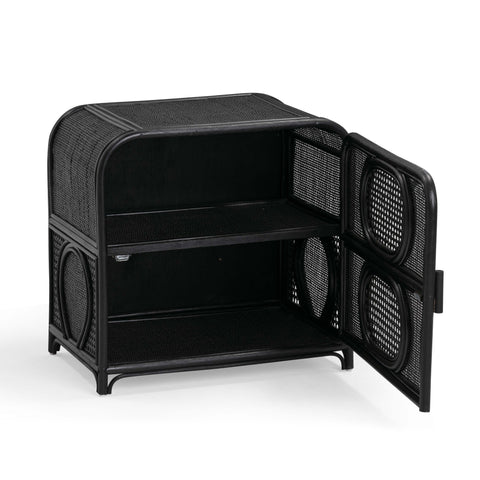 Genevieve Verona 27" Rattan Nightstand With Storage - image 3