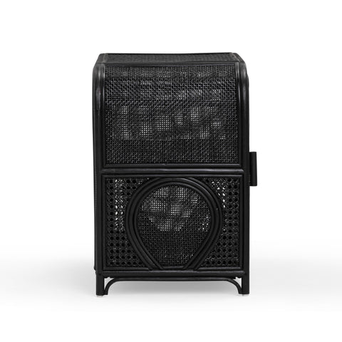 Genevieve Verona 27" Rattan Nightstand With Storage - image 4