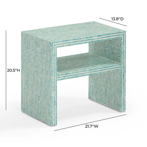 Estelle Devereux 22" Capiz Shell Nightstand - image 8