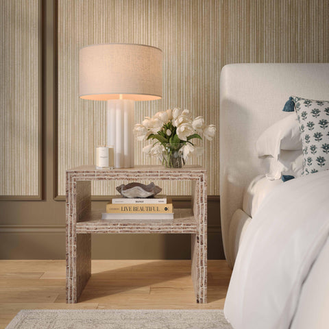 Estelle Devereux 22" Capiz Shell Nightstand - image 2