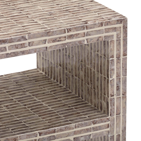 Estelle Devereux 22" Capiz Shell Nightstand - image 5