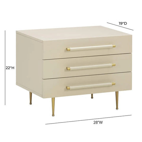 Vivienne Verona 28" 3-Drawer Nightstand - image 9
