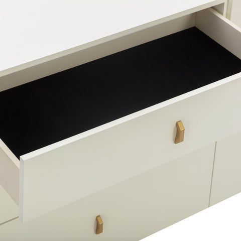 Aurelia Como 56" Cream 6-Drawer Dresser - image 6