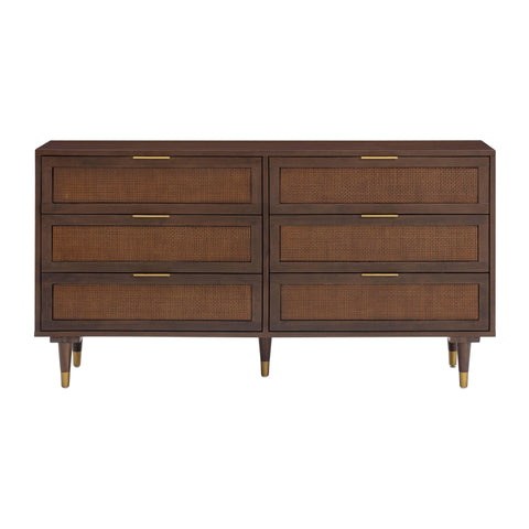 Beatrice StClair 60" Cane 6-Drawer Dresser - image 2