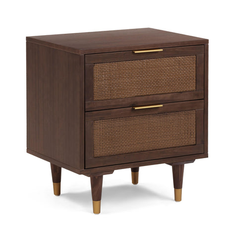 Beatrice StClair 22" Cane 2-Drawer Nightstand - image 2