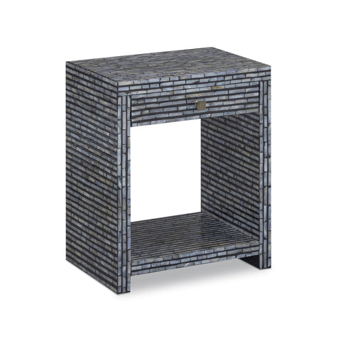 Amelie Chantilly 20" Mother of Pearl 1-Drawer Nightstand - image 3