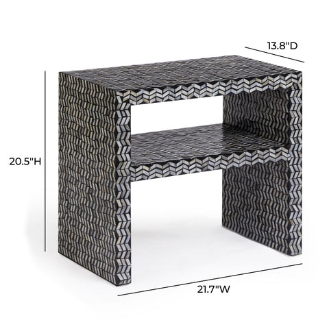 Estelle Devereux 22" Capiz Shell Nightstand - image 6