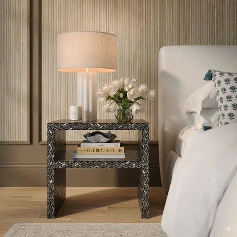 Estelle Devereux 22" Capiz Shell Nightstand - image 2