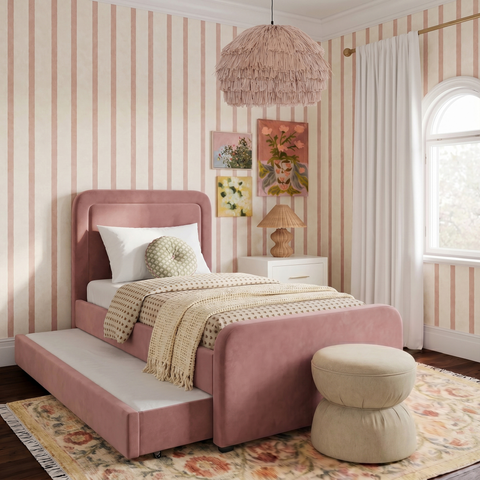 Alessia Castaigne Performance Velvet Trundle Bed in Twin - image 2