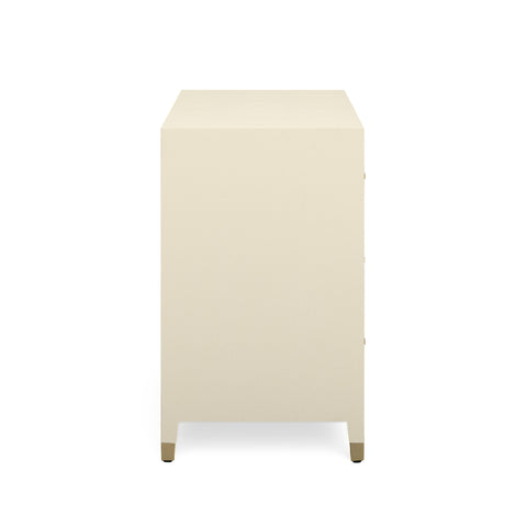 Alessia Devereux 62" Cream Faux Shagreen 6-Drawer Dresser - image 7